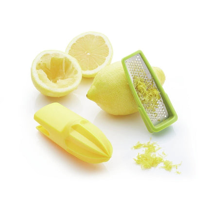 HEALTHY EATING TWO IN ONE CITRUS REAMER AND ZESTER