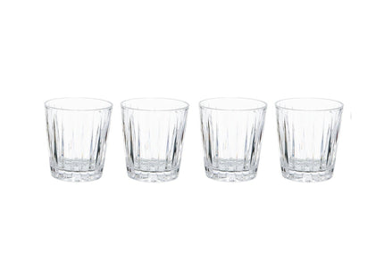 MIKASA REVEL SET OF 4 12OZ DOUBLE OLD FASHIONED GLASSES