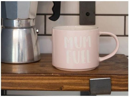 CREATIVE TOPS MUM MUG WITH MUM FUEL , CERAMIC, PINK, 450 ML