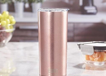 BUILT 20OZ DOUBLE WALLED STAINLESS STEEL WATER TUMBLER ROSE GOLD