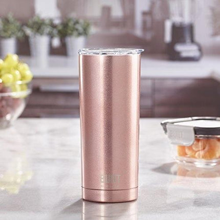 BUILT 20OZ DOUBLE WALLED STAINLESS STEEL WATER TUMBLER ROSE GOLD
