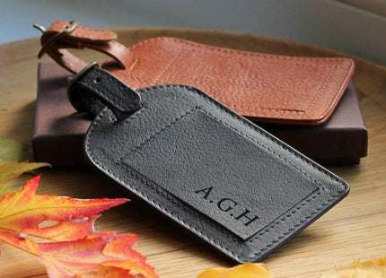 CREATIVE TOPS EARLSTREE & CO LEATHER LUGGAGE TAG (β)