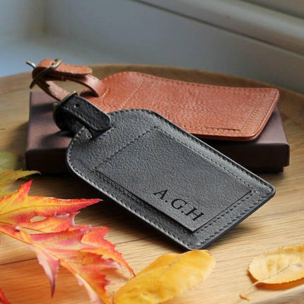 CREATIVE TOPS EARLSTREE & CO LEATHER LUGGAGE TAG (β)