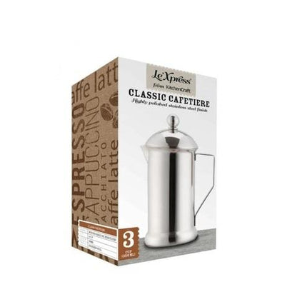KC LX SINGLE WALLED CAFETIERE 8 CUP SS