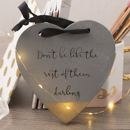 CREATIVE TOPS AVA &amp; I CONCRETE HEART HANGING SIGN (β) 