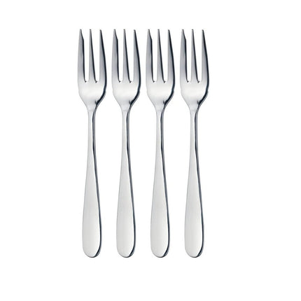 MASTERCLASS SOLID STAINLESS STEEL SET OF 4 PASTRY FORKS