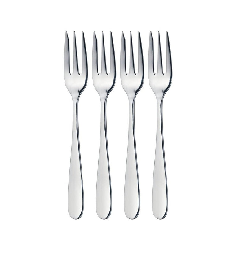 MASTERCLASS SOLID STAINLESS STEEL SET OF 4 PASTRY FORKS