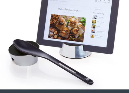KITCHENCRAFT MASTERCLASS SMART SPACE 2-IN-1 REVERSIBLE TABLET STAND AND SPOON REST, 9.5