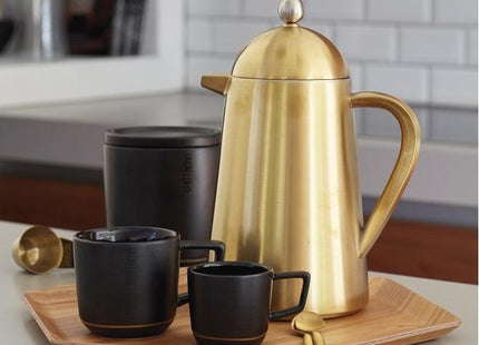 BRUSHED LA CAFETIERE EDITED THERMIQUE DOUBLE WALLED 8 CUP CAFETIERE  GOLD