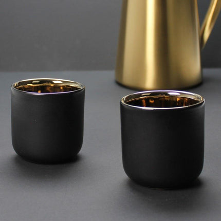 LA CAFETIERE EDITED SET OF 2 70ML DOUBLE WALLED MUGS