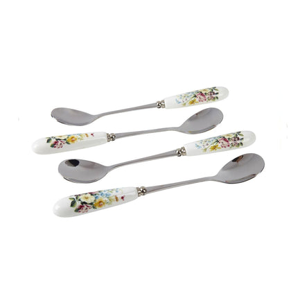 KATIE ALICE ENGLISH GARDEN SET OF 4 TEASPOONS