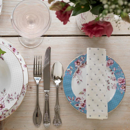 KATIE ALICE DITSY FLORAL TEAL SIDE PLATE, BONE CHINA, 0.5 