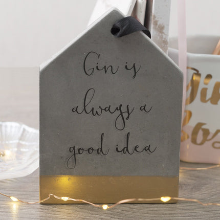 CREATIVE TOPS AVA &amp; I CONCRETE TAG HANGING SIGN (β) 