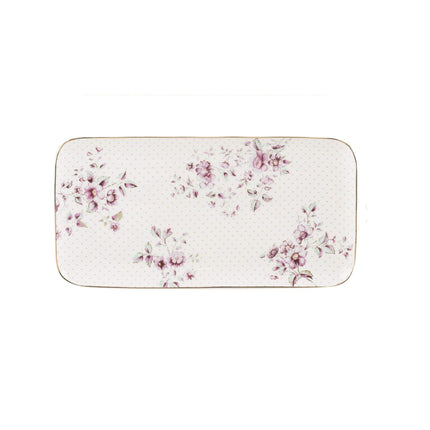 KATIE ALICE DITSY FLORAL SERVE PLATTER WHITE
