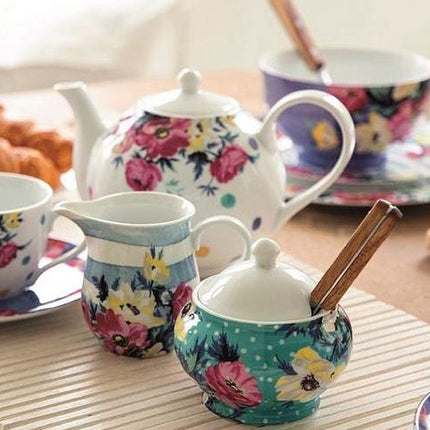 KITCHENCRAFT MIKASA CLOVELLY CREAMER AND SUGAR POT