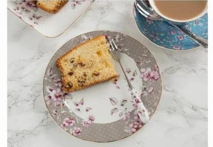 KATIE ALICE DITSY FLORAL SIDE PLATE GRAY 