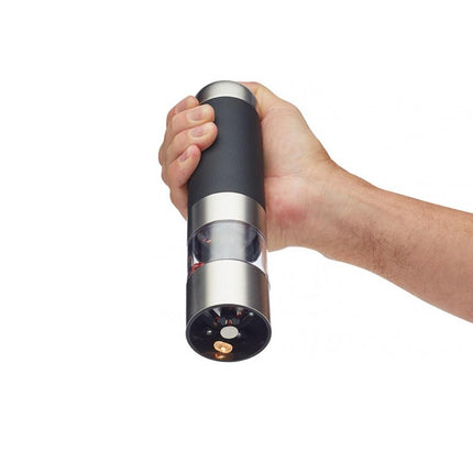 MASTER CLASS ADJUSTABLE ELECTRIC SALT AND PEPPER MILL WITH LIGHT 22 CM