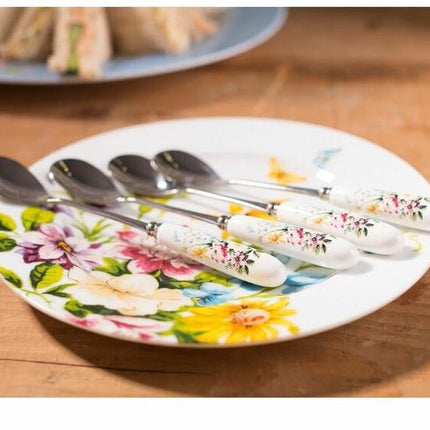 KATIE ALICE ENGLISH GARDEN SET OF 4 TEASPOONS