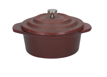 CREATIVE TOPS GOURMET CHEESE CAST IRON BAKER RED