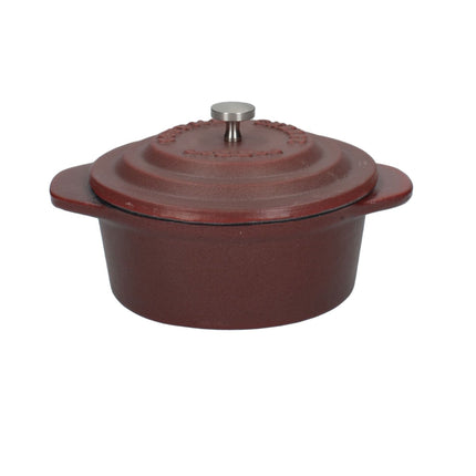 CREATIVE TOPS GOURMET CHEESE CAST IRON BAKER RED