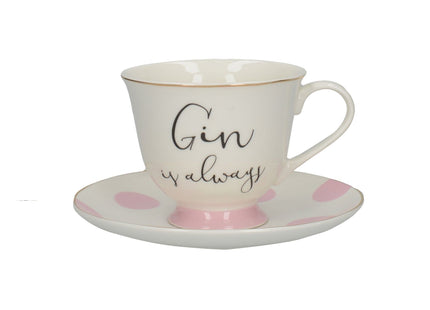 Gin cup and saucer