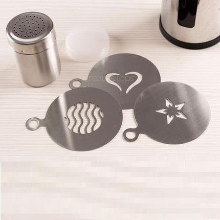 LA CAFETIERE SET OF 3 STENCIL AND SHAKERS