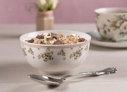 KATIE ALICE €ŒCOTTAGE FLOWER€� CERAMIC CEREAL BOWL BY CREATIVE TOPS €“ 15.2 