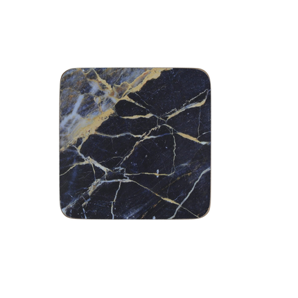 10.5 CM (4") CREATIVE TOPS NAVY MARBLE PACK OF 6 PREMIUM PLACEMATS 