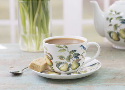 THE ENGLISH TABLE SPRING FRUITS TEA CUP AND SAUCER