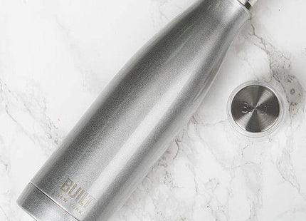 BUILT - 17OZ DOUBLE WALLED STAINLESS STEEL WATER BOTTLE - SILVER