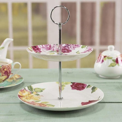 ROYAL BOTANIC GARDENS, KEW ŒSOUTHBOURNE ROSE� CAKE STAND, 23 CM (9")