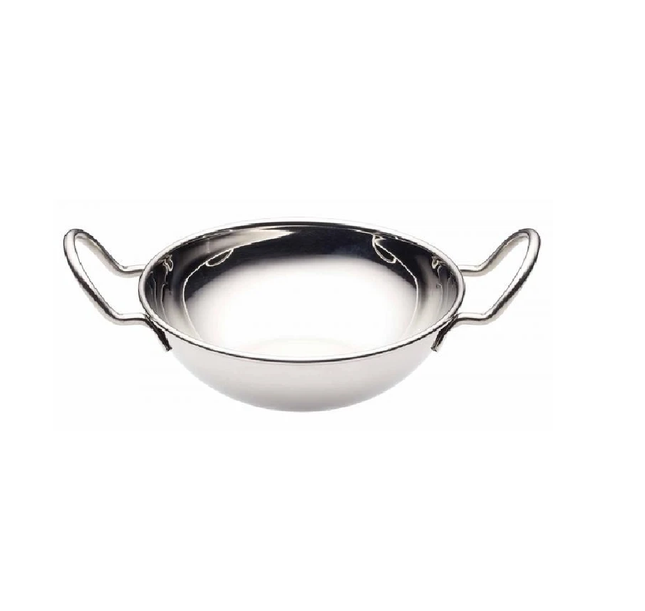 KITCHEN CRAFT WORLD OF FLAVOURS INDIAN 19CM BALTI DISH - STAINLESS STEEL