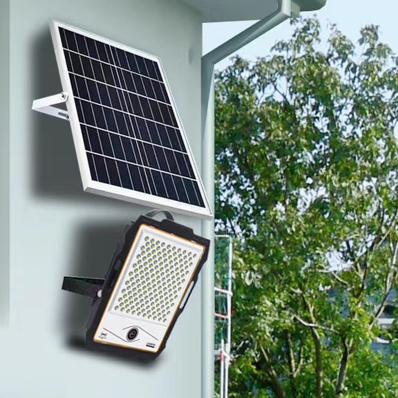 SOLAR POWERED FLOOD LIGHT CAMERA CCTV WITH SECURITY AND LIGHTING FUNCTION ALL-IN-ONE