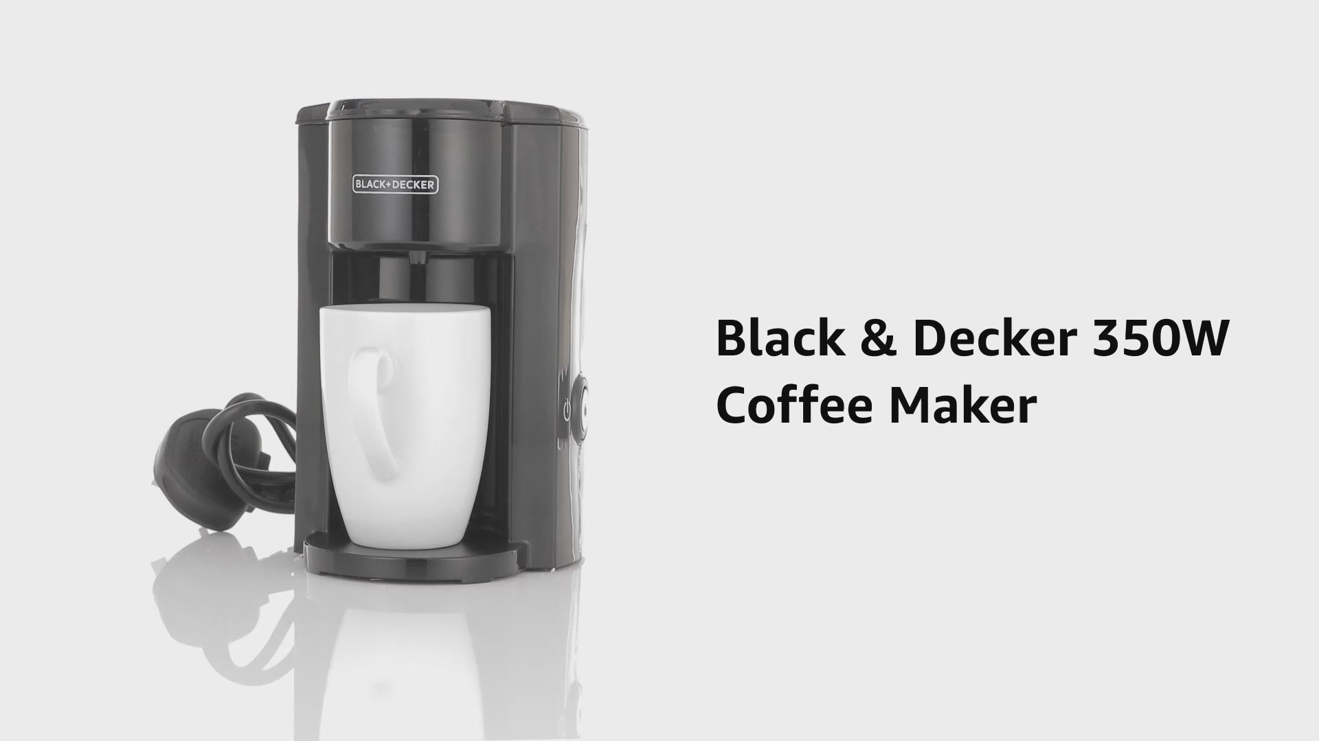 BLACK & DECKER DCM25N-B5 AMERICAN COFFEE MAKER, BLACK - 1 CUP