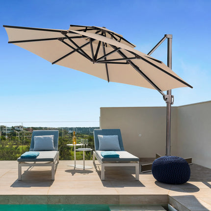 مظلة خارجية للحديقة و الفناء مع قاعدة 3 متر