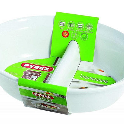 طبق مقسم 24 × 18 سم - أبيض