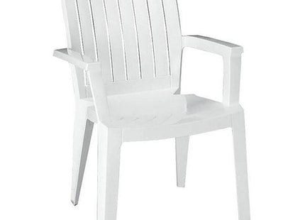 كرسي بلاستيكي أبيض من باسيفيك