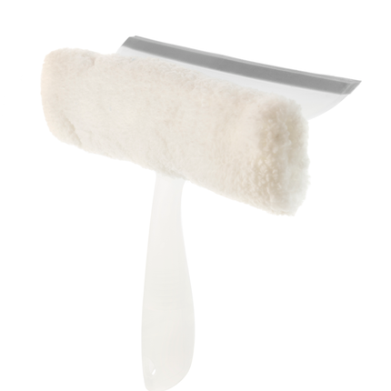 قشاطة نافذة مع ممسحة مايكرو فايبر