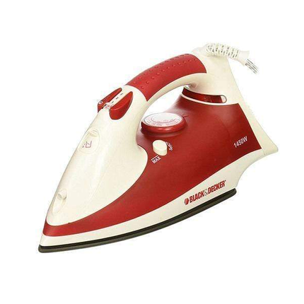 مكواة بخار بلاك + ديكر باور مع  قاعدة غير لاصقة 1450 واط