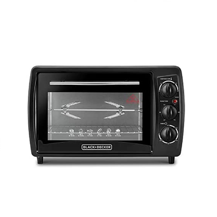 فرن تحميص زجاج مزدوج متعدد الوظائف من بلاك أند ديكر سعة 19 لتر