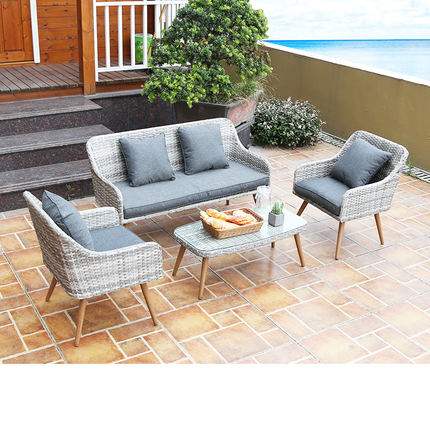 LUXURY GARDEN SEATING SET - 4 PIECES