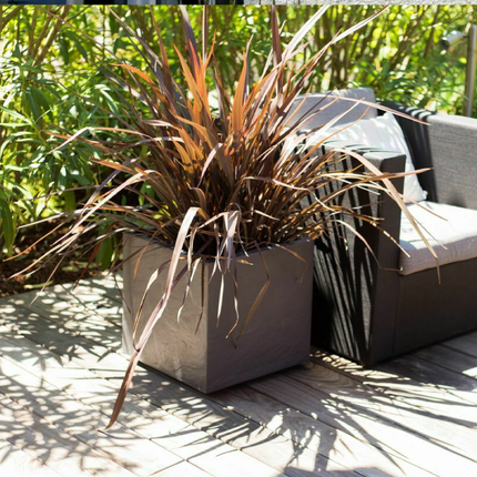 قوار نباتات إيدا - رمادي 31 لتر 39.5*39.5*43.5 سم