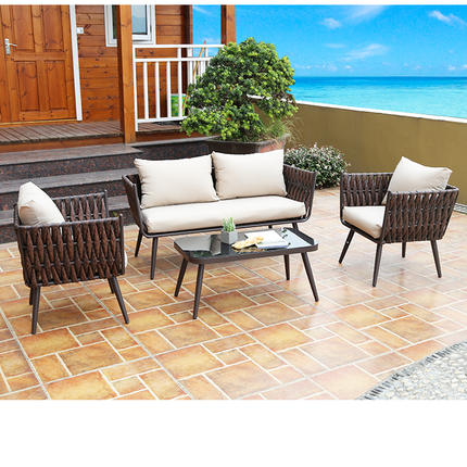 LUXURY GARDEN SEATING SET - 4 PIECES