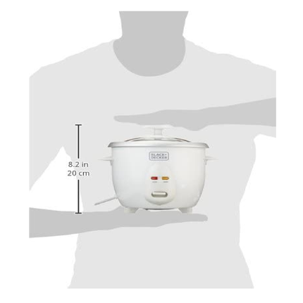 طباخ أرز بلاك أند ديكر  أبيض 0.6 لتر