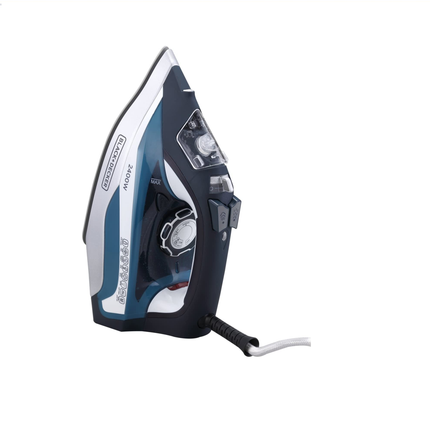 مكواة بخار بلاك أند ديكر 2400 واط مع قاعدة من السيراميك