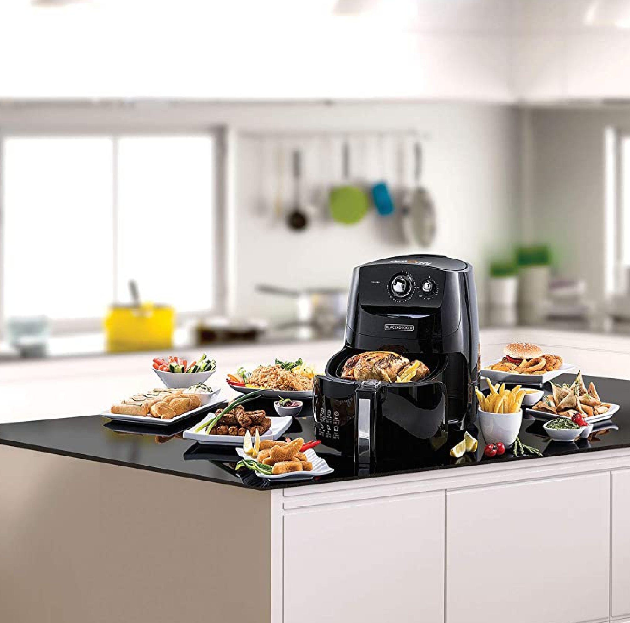 Black Decker 5L 1.2KG 9 in 1 Multi Function Electric Fryer Mega Hardware