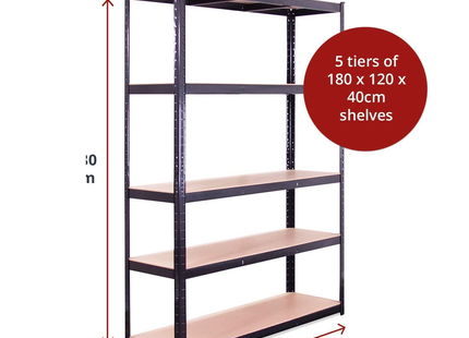 Dixon 5-layer storage shelves, 180 * 90 * 45 cm