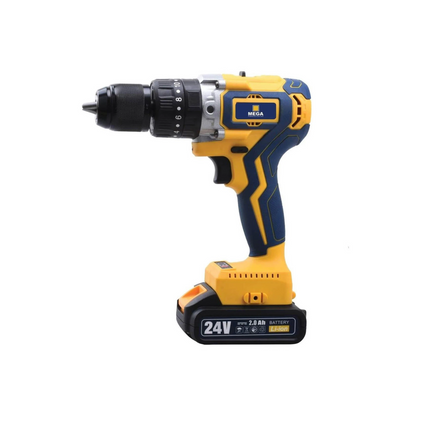 MEGA PROFESSIONAL TOOLS 24V CORDLESS IMPACT DRILL