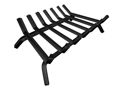 BLACK WROUGHT IRON FIREPLACE LOG GRATE 30 INCH