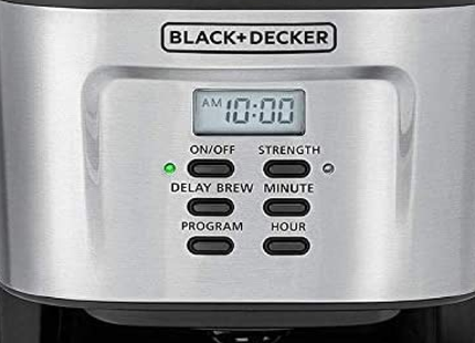 ماكينة صنع القهوة القابلة للبرمجة 900 واط 12 كوب 24 ساعة مع 1.5 لتر